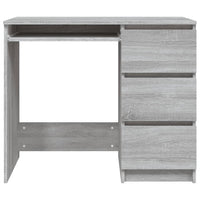 Scrivania Grigio Sonoma 90x45x76 cm in Legno Multistrato cod mxl 65868