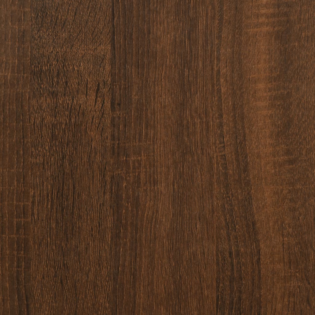 Scrivania Rovere Marrone 90x45x76 cm in Legno Multistrato 815509