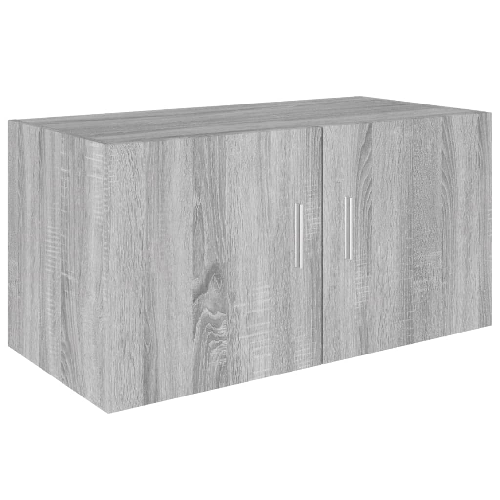 Armadietto da Parete Grigio Sonoma 80x39x40cm Legno Multistrato 815514