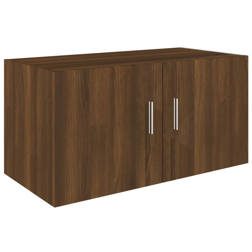 Armadietto a Parete Rovere Marrone 80x39x40cm Legno Multistrato cod mxl 42853