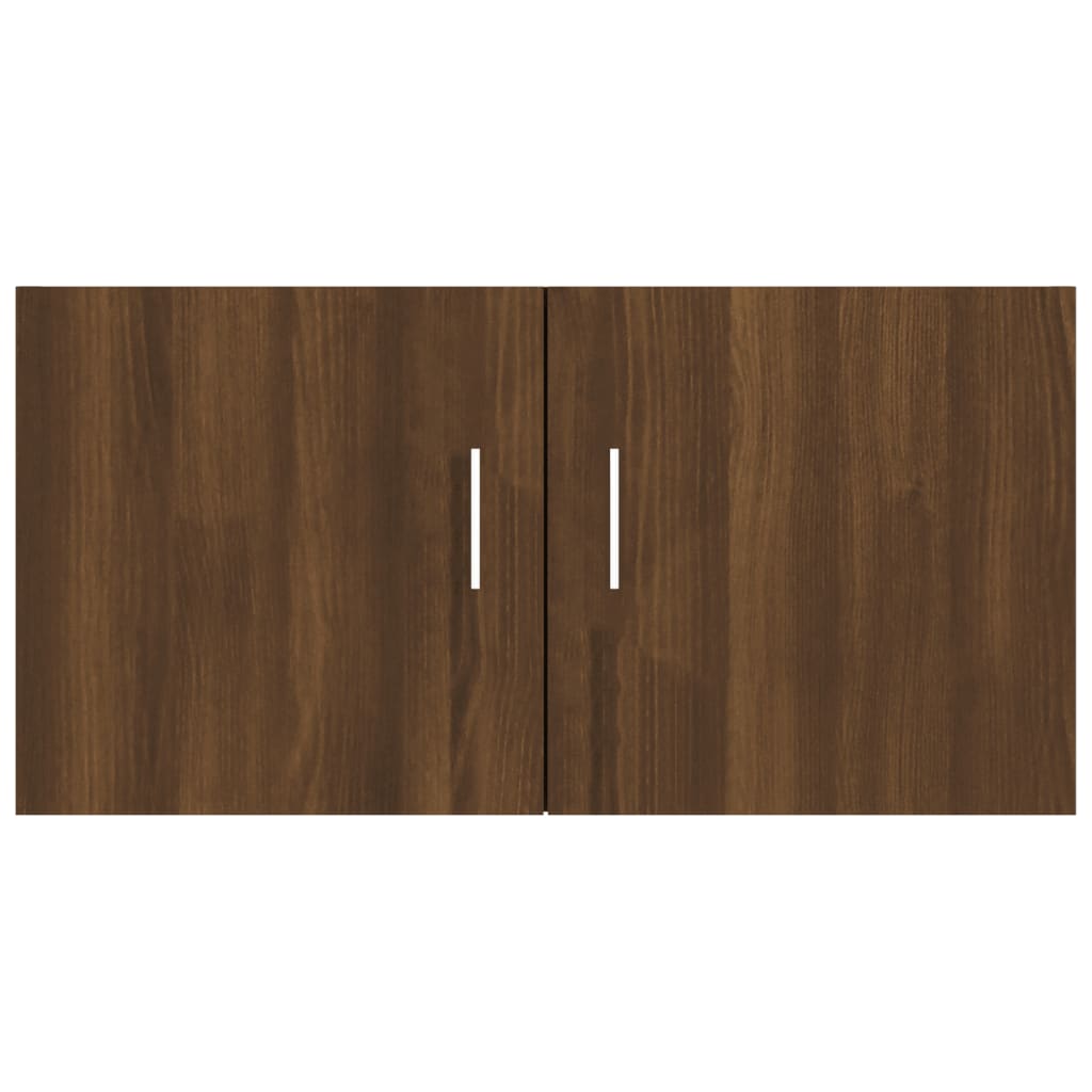 Armadietto a Parete Rovere Marrone 80x39x40cm Legno Multistrato cod mxl 42853