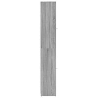 Armadietto Bagno Grigio Sonoma 30x30x183,5 cm Legno Multistrato 815520