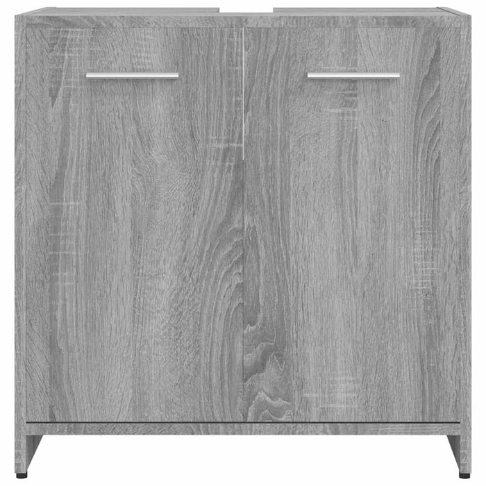 Armadietto Bagno Grigio Sonoma 60x33x60 cm in Legno Multistrato 815526