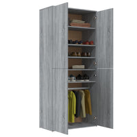 Scarpiera Grigio Sonoma 80x39x178 cm in Legno Multistrato cod mxl 48070