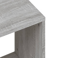 Tavolini Salotto Impilabili 2pz Grigio Sonoma Legno Multistrato 815541