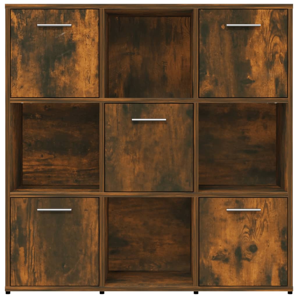 Libreria Rovere Fumo 90x30x90 cm in Legno Multistrato cod mxl 15730