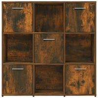 Libreria Rovere Fumo 90x30x90 cm in Legno Multistrato cod mxl 15730