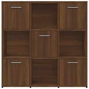 Libreria Rovere Marrone 90x30x90 cm in Legno Multistrato 815551