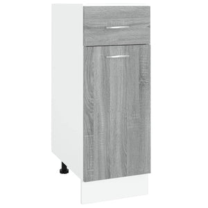 Mobile con Cassetto Grigio Sonoma 30x46x81,5 Legno Multistrato cod mxl 70889