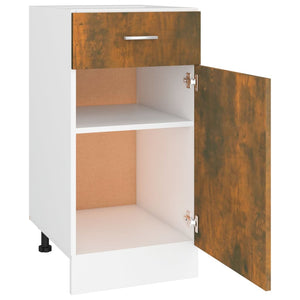 Mobile con Cassetto Rovere Fumo 40x46x81,5 cm Legno Multistrato cod mxl 65319