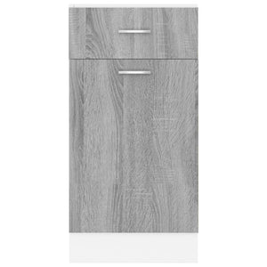 Mobile con Cassetto Grigio Sonoma 40x46x81,5 Legno Multistrato cod mxl 74922