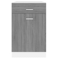 Mobile con Cassetto Grigio Sonoma 50x46x81,5 Legno Multistrato cod mxl 66112