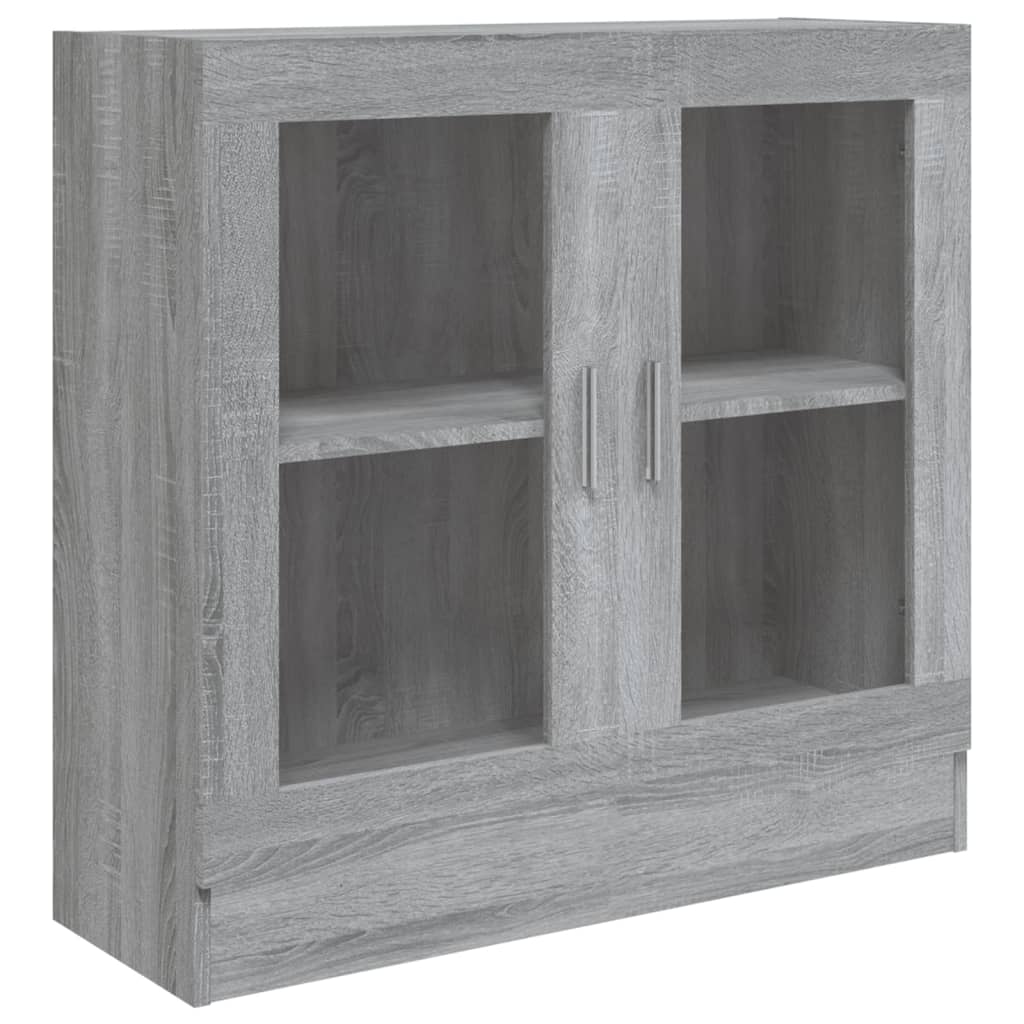 Mobile Vetrina Grigio Sonoma 82,5x30,5x80 cm Legno Multistrato cod mxl 23468