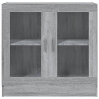 Mobile Vetrina Grigio Sonoma 82,5x30,5x80 cm Legno Multistrato 815616