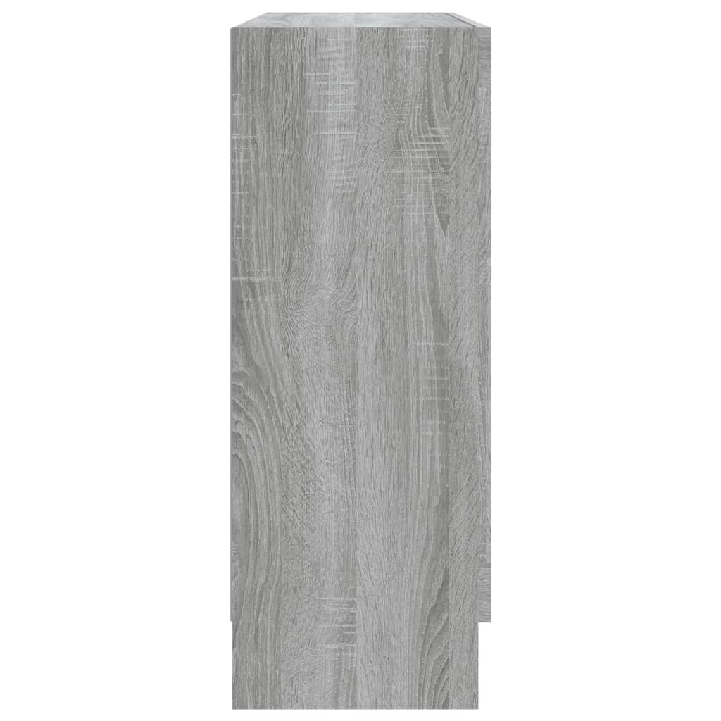 Mobile Vetrina Grigio Sonoma 82,5x30,5x80 cm Legno Multistrato 815616