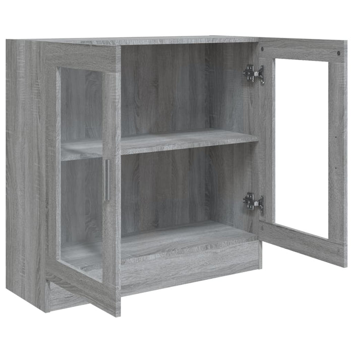 Mobile Vetrina Grigio Sonoma 82,5x30,5x80 cm Legno Multistrato 815616