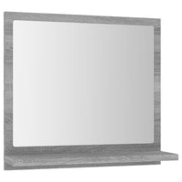 Specchio da Bagno Grigio Sonoma 40x10,5x37 cm Legno Multistrato 815634