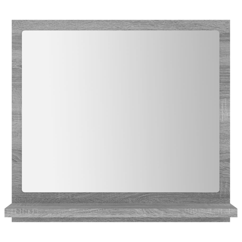 Specchio da Bagno Grigio Sonoma 40x10,5x37 cm Legno Multistrato 815634