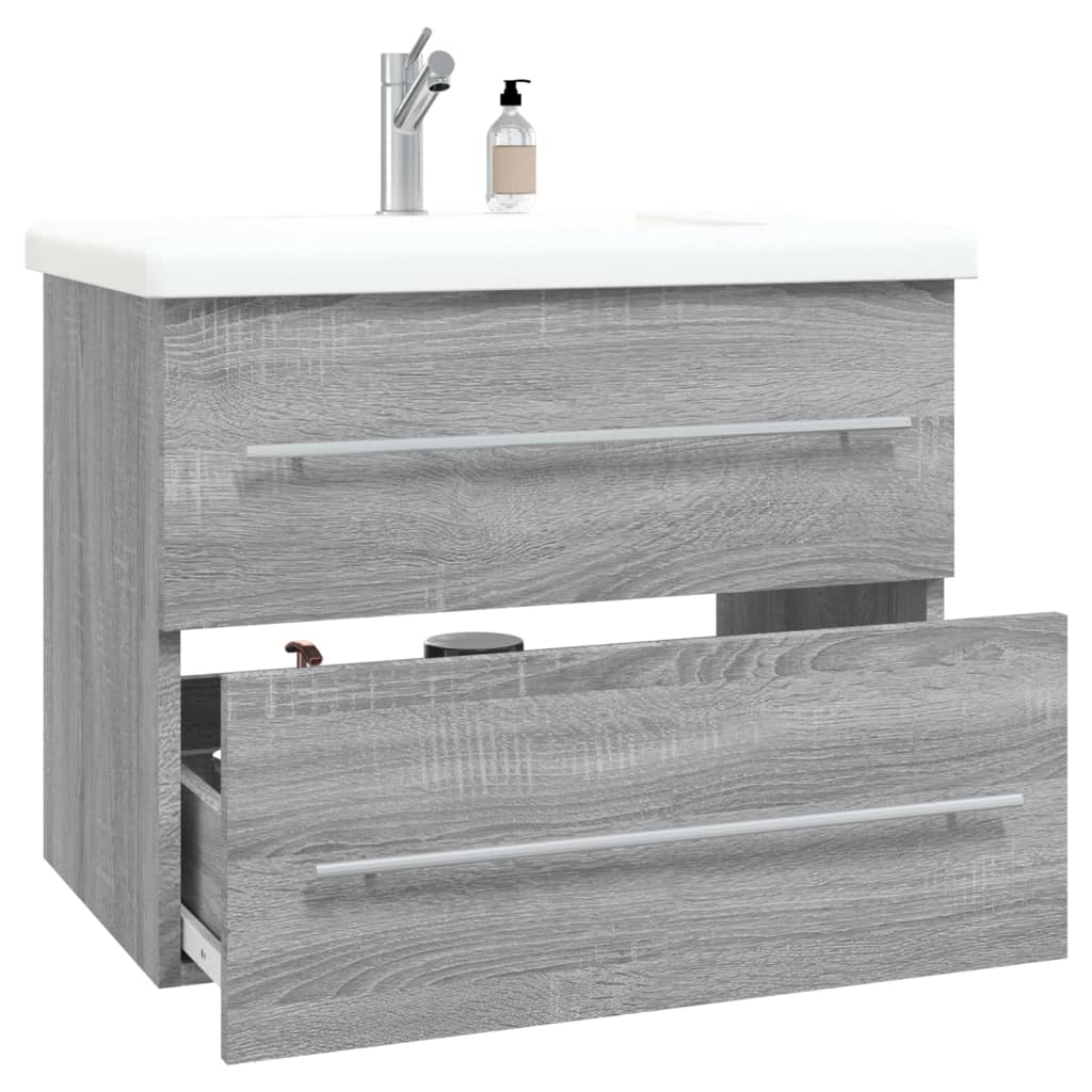 Mobile Lavabo Grigio Sonoma 60x38,5x48 cm in Legno Multistrato cod mxl 18012