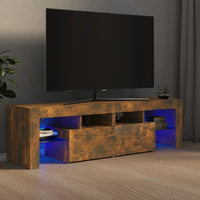 Mobile Porta TV con Luci LED Rovere Fumo 60x38,5x48 cm cod mxl 12391