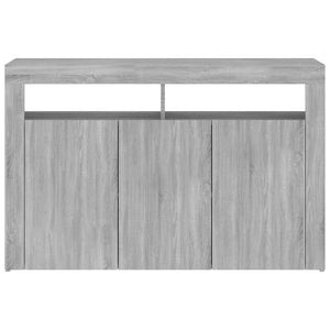 Credenza con Luci LED Grigio Sonoma 115,5x30x75 cm cod mxl 25017