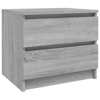 Comodino Grigio Sonoma 50x39x43,5 cm in Legno Multistrato cod mxl 30373