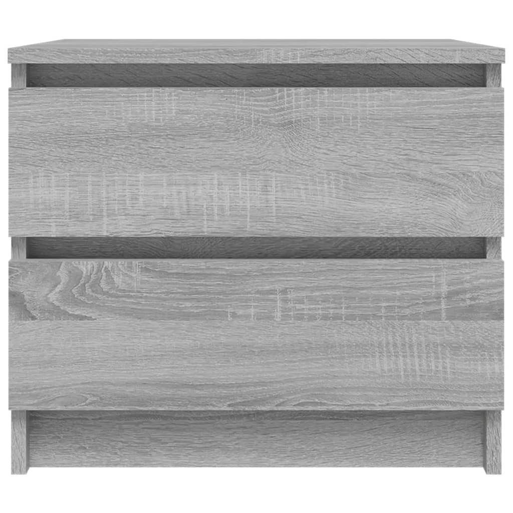 Comodino Grigio Sonoma 50x39x43,5 cm in Legno Multistrato cod mxl 30373