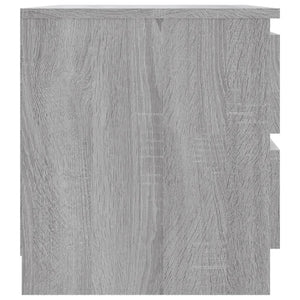 Comodino Grigio Sonoma 50x39x43,5 cm in Legno Multistrato cod mxl 30373