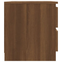 Comodini Rovere Marrone 2 pz 50x39x43,5 cm in Legno Multistrato 815827