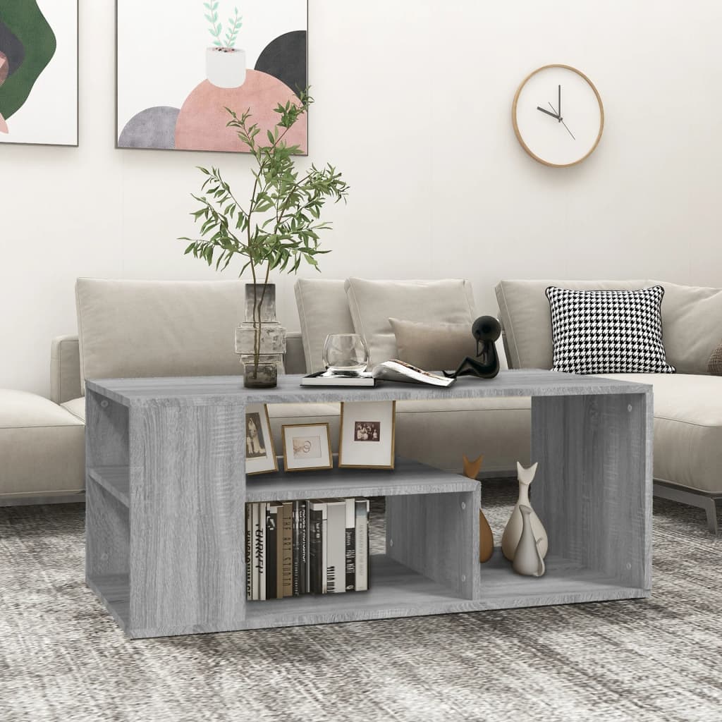 Tavolino da Salotto grigio sonoma 100x50x40cm Legno Multistrato 815841