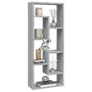 Mensola a Muro Grigio Sonoma 36x16x90 cm in Legno Multistrato 815847