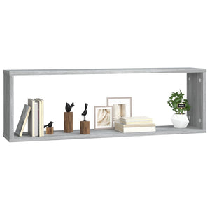 Mensole Cubo Muro 2 Grigio Sonoma 80x15x26,5 Legno Multistrato 815918