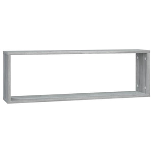 Mensole Cubo Muro 2 Grigio Sonoma 80x15x26,5 Legno Multistrato 815918