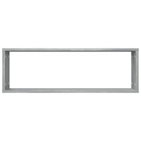 Mensole Cubo Muro 2 Grigio Sonoma 80x15x26,5 Legno Multistrato 815918