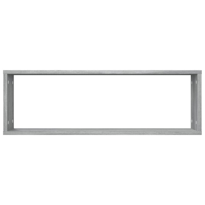 Mensole Cubo Muro 2 Grigio Sonoma 80x15x26,5 Legno Multistrato 815918