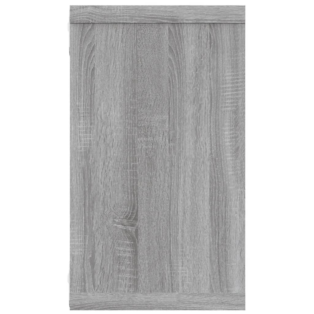 Mensole Cubo Muro 2 Grigio Sonoma 80x15x26,5 Legno Multistrato 815918