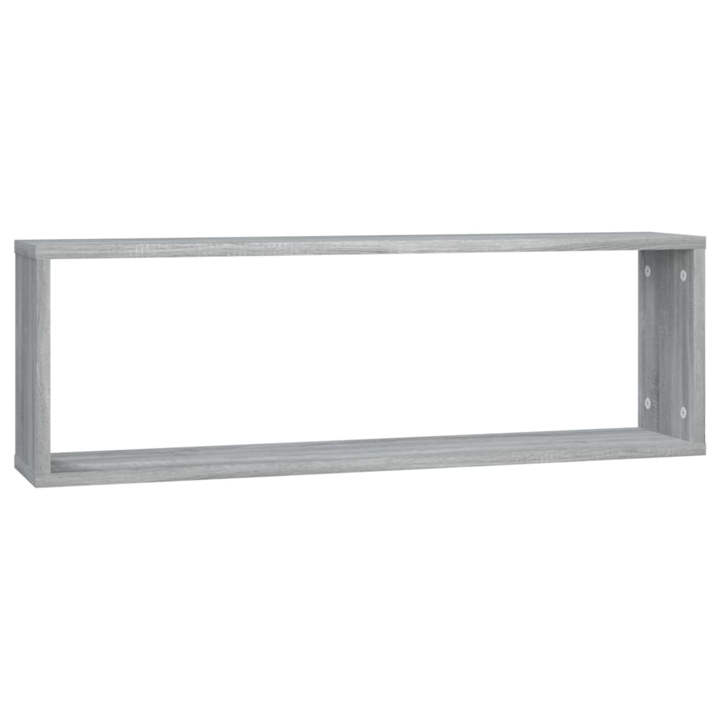 Mensole Cubo Muro 4 Grigio Sonoma 80x15x26,5 Legno Multistrato cod mxl 32905