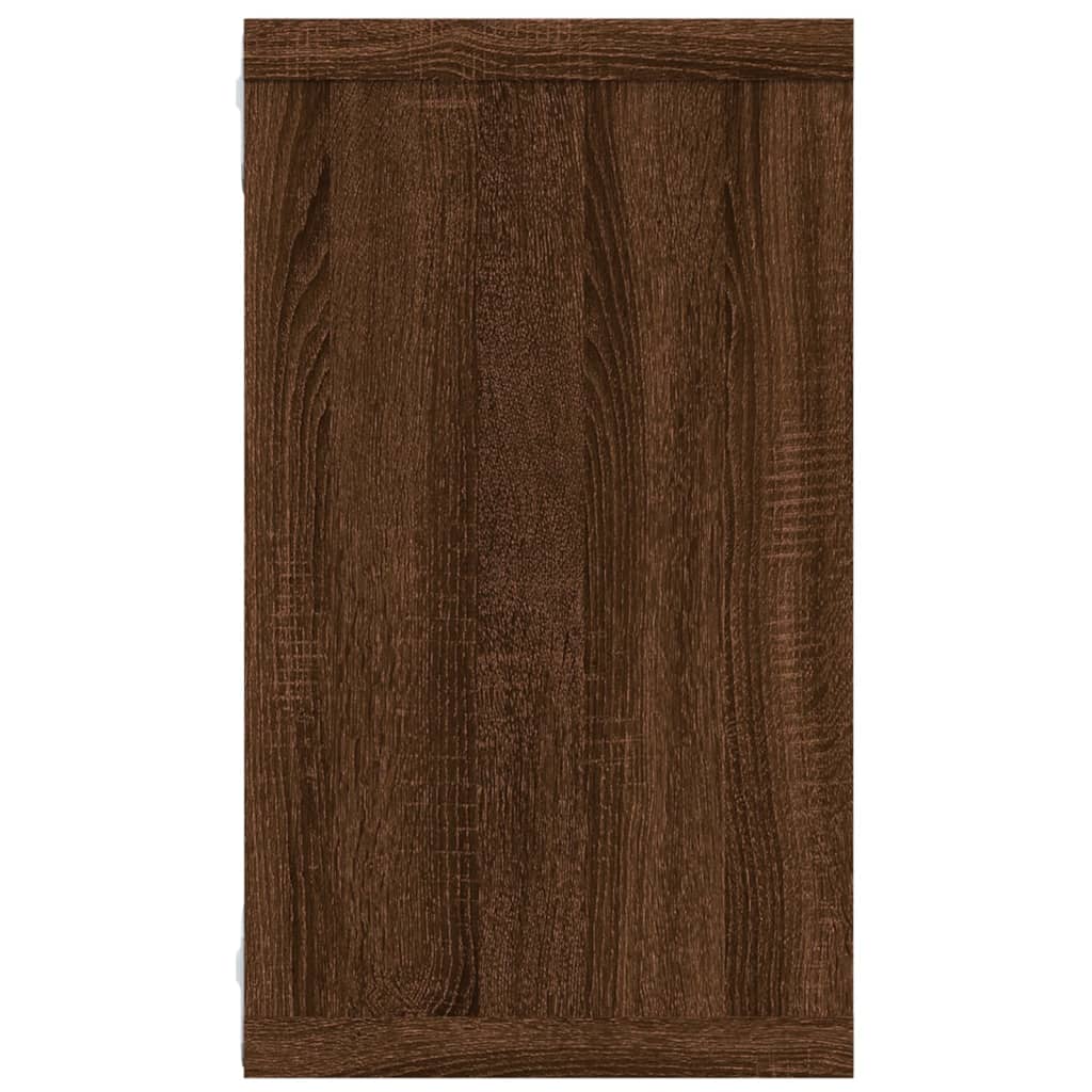 Mensole Muro Cubo 2 Rovere Marrone 80x15x26,5 Legno Multistrato cod mxl 32912