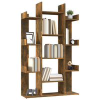 Libreria Rovere Fumo 86x25,5x140 cm in Legno Multistrato cod mxl 9511