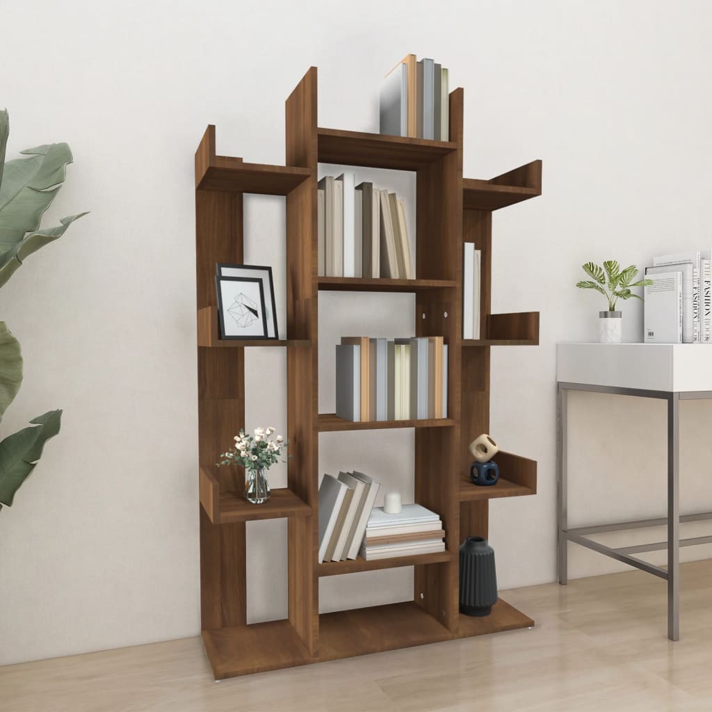 Libreria Rovere Marrone 86x25,5x140 cm in Legno Multistrato cod mxl 23958