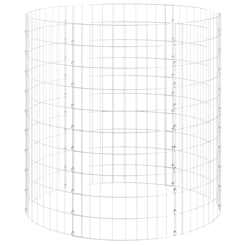 Palo Gabbione Circolare in Acciaio Zincato Ø100x100 cm cod mxl 20598