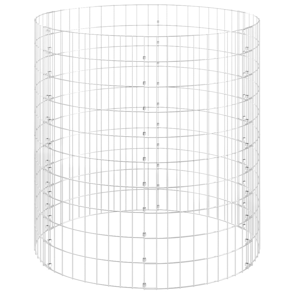 Palo Gabbione Circolare in Acciaio Zincato Ø100x100 cm cod mxl 20598