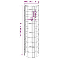 Fioriere Rialzate Gabbioni Circolari 4 pz Ø30x50/100/150/200 cm cod mxl 66646