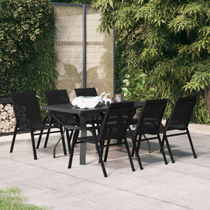 Set da Pranzo da Giardino 7 pz Nero cod mxl 43465