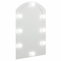 Specchio con Luci LED 60x40 cm Forma ad Arco in Vetro cod mxl 67736