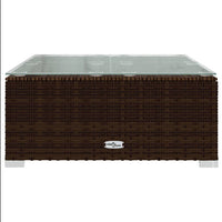 Set Divani da Giardino 7 pz con Cuscini in Polyrattan Marrone cod mxl 44648