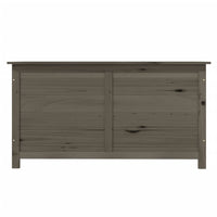 Scatola Cuscini Antracite 100x50x56 cm Legno Massello di Abete 152168