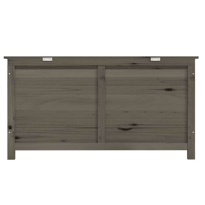 Scatola Cuscini Antracite 100x50x56 cm Legno Massello di Abete 152168