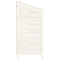 Capanno da Giardino Bianco 102x52x112cm Legno Massello di Abete 152183