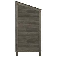 Capanno da Giardino Antracite 102x52x112cm Legno Massello Abete 152184